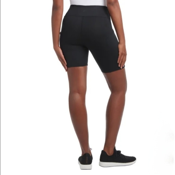 New! Danskin Active Shorts Bike Shorts Black Size XL Crosstrain Stretch Workout - Picture 2 of 10